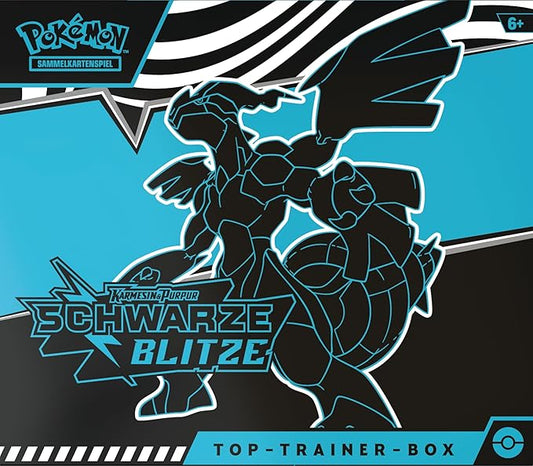 Pokémon-Sammelkartenspiel: Top-Trainer-Box Karmesin & Purpur – Schwarze Blitze: Zekrom (DE)