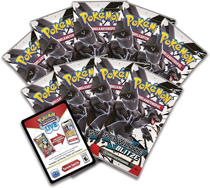 Pokémon-Sammelkartenspiel: Top-Trainer-Box Karmesin & Purpur – Schwarze Blitze: Zekrom (DE)